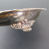 Large Antique Forbes Silver Co Silverplate Dish Sitting on Lion Paw Feet