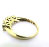 Classic 10ct Yellow Gold & 0.71 CTW Sparkling Lab Grown Diamonds Ring Size P.5