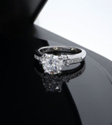 Vintage Platinum 2.36cttw G Vs2 Brilliant & Princess Cut Diamond Ring Val $39185
