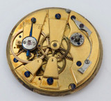 1800s Ultra Thin Key Wind Mens Pocket Watch Movement & Dial.