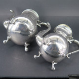 Vintage Quality Silverplate Tea Coffee Milk Creamer Set by Sheffield Silver Co
