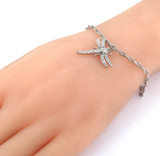 Tiffany & Co. Platinum & Diamond Dragonfly Bracelet 18cm 9.3g