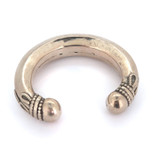 Vintage Yemeni .800 Silver Open Ended Decorative Bangle 77.9g