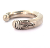 Vintage Yemeni .800 Silver Open Ended Decorative Bangle 77.9g