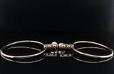 Vintage Louis Vuitton 18k Yellow Gold 40mm Creoles Coeurs Hoop Earrings In Case