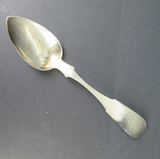 Zahn & Jackson USA Coin Silver Fiddle Pattern Dessert Spoon