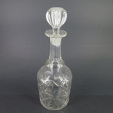 Antique Cut Glass Decanter With Stopper