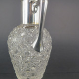 Vintage Crystal and Silverplate Claret Jug