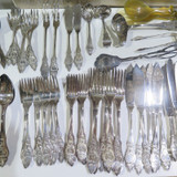 Large Vintage Koch & Bergfeld, Bremen Germany 90 Silverplate Cutlery Service