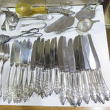 Large Vintage Koch & Bergfeld, Bremen Germany 90 Silverplate Cutlery Service