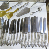 Large Vintage Koch & Bergfeld, Bremen Germany 90 Silverplate Cutlery Service