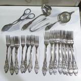 Large Vintage Koch & Bergfeld, Bremen Germany 90 Silverplate Cutlery Service