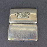 Small Vintage Ladies Russian Made .84 Silver Cigarette Case with Monogram