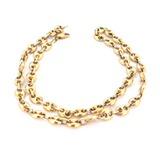 Stylish 18ct Yellow Gold Gucci Style Link Chain Length 49cm 27.6g