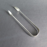 Antique 1800s Sterling Silver Sugar / Ice Cube Tongs, Monogrammed WED