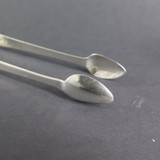 Antique 1800s Sterling Silver Sugar / Ice Cube Tongs, Monogrammed WED