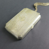 Dermay, Paris and New York Ladies Vintage Silverplate Cosmetics Purse