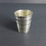 Vintage Rogers & Bro Triple Silverplate Collapsable Travel Cup