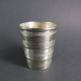 Vintage Rogers & Bro Triple Silverplate Collapsable Travel Cup