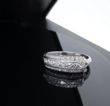 Antique Platinum 0.43ct G VS Single Cut Diamond Ring Size M 1/2 Val $4520