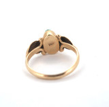 Naturalistic Style 14ct Yellow Gold & Turquoise Ring Size K 2.1g