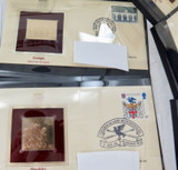 32 x 1980s UK 22k Gold Plated Replica Stamps FDCs. Various Topics / Subjects.