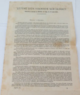 RARE 1898 Hotel de Liege, Durbuy, Belgium Tarif & Info Pamphlet.