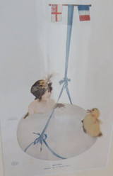 1918 Rare Set 12 Raphael Kirchner Large Art Nouveau Colour Process Matted Prints