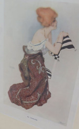 1918 Rare Set 12 Raphael Kirchner Large Art Nouveau Colour Process Matted Prints