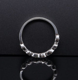 Vintage 0.27ct Diamond Set 9ct White Gold Ring size O Val $2120