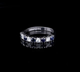 Vintage Australian Sapphire & Diamond Set 18ct Gold Ring Size N Val $2800