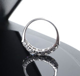 Vintage 0.87ct Diamond Set 18ct White Gold Eternity Ring size M Val $4210