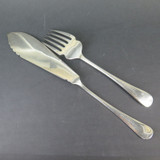 Vintage Walker & Hall Ornate A1 Silverplate Fish Serving Set