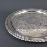 Vintage International Silver Co Silverplate 'Castleton' Drinks Tray, 26cm