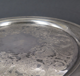 Vintage International Silver Co Silverplate 'Castleton' Drinks Tray, 26cm