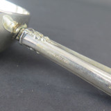 Vintage Floral Sterling Silver Handled Sugar Scuttle