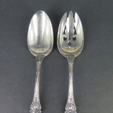 Pair of Vintage Wallace, USA 'Lucerne' Sterling Silver Serving Spoons