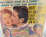 RARE 100% Genuine 1949 Cardboard Movie Poster “The Bribe” Robert Taylor