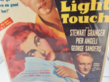 RARE 100% Genuine 1951 Cardboard Movie Poster “The Light Touch”. Stewart Granger