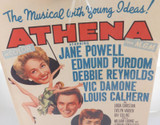 RARE 100% Genuine 1954 Cardboard Movie Poster “Athena” Jane Powell