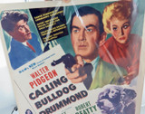 RARE 100% Genuine 1951 Cardboard Movie Poster “Calling Bulldog Drummond"
