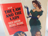 RARE 100% Genuine 1951 Cardboard Movie Poster “The Law and The Lady"