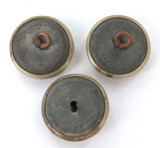 3 Large 26mm Vintage Obsolete Queensland Railway Buttons by A J Parkes