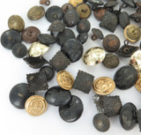 Good Lot Vintage Military Buttons & Shoulder Pips. Various Eras.