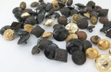 Good Lot Vintage Military Buttons & Shoulder Pips. Various Eras.