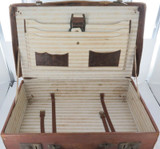 c1920s / 1930s Quality Stitched Leather Mid-Size Travel / Business Case.