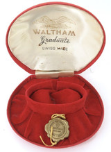 Vintage / Scarce Waltham “Graduate” Ladies Watch Display Box + Original Tag.