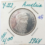 Proof 1964 Austria 25 Schilling .800 Silver