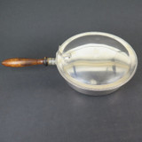 Antique Silverplate Crumb Sweeping Pan With Turned Wooden Handle