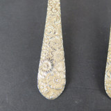 Two Alvin, USA Sterling Silver Teaspoons in 'Bridal Bouquet' Pattern